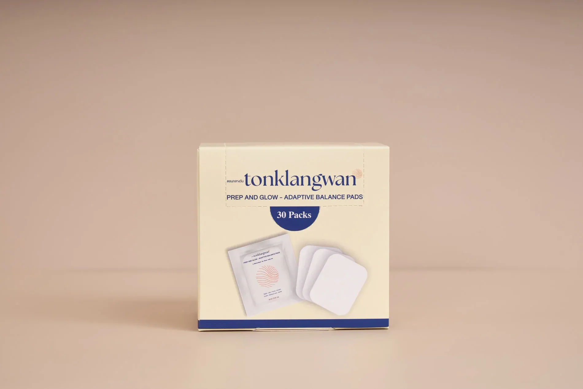 กล่องสินค้า Tonklangwan Prep and Glow Adaptive Pads